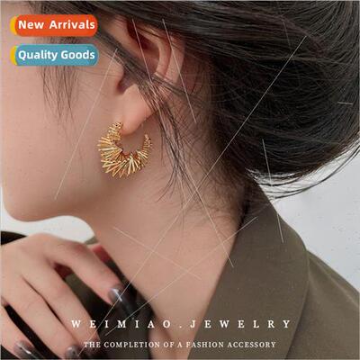 silver Needle Scale Twisted Letters Earrings Europe Fashion