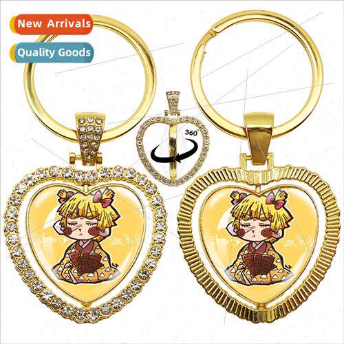Manga Q Ghost Destruction Blade Glass Round 360 Degree Rotat