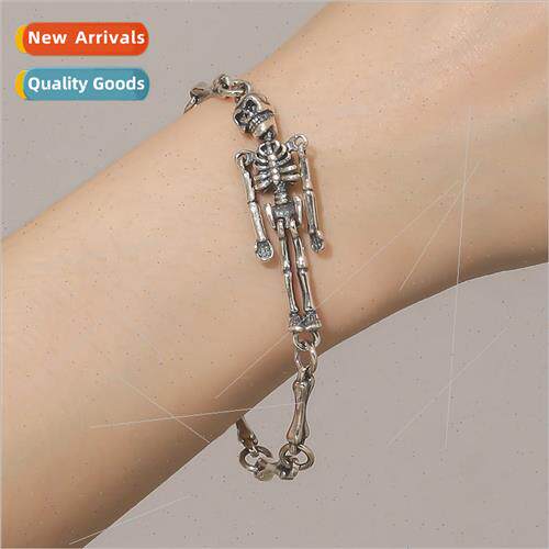 Europe new Halloween hip-hop skull lobster clasp bracelet br