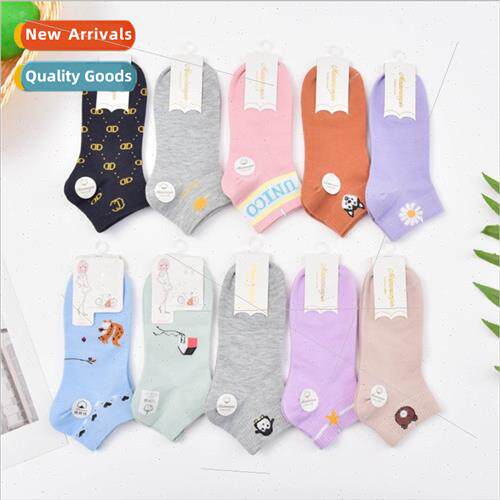 Socks female Japan ins short socks spring summer cartoon new
