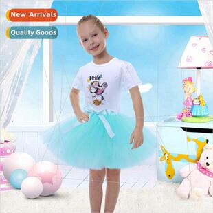 Europe mermaid T-shirt blue girls bustier princess skirt st