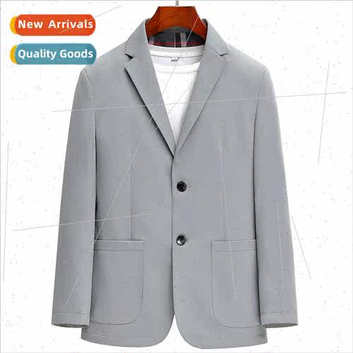 2023 Spring Autumn thin middle-aged elderly men solid color