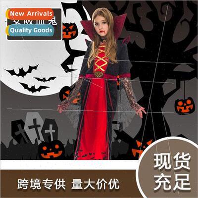 Halloween childrens costumes girls skirt horror vampire play