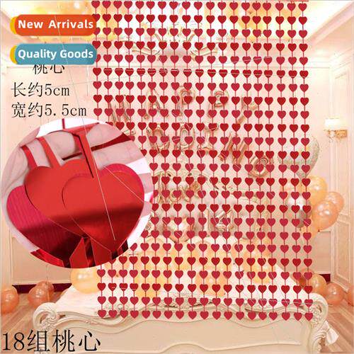 Valentine Day Party Decoration Supplies Peach Heart Star Rai