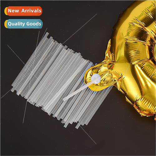 Balloon straw 8cm blowing tube Ming plastic tube aluminium f