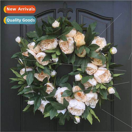 Spring mulation Peony Wreath Spring Wreath mulation Flower D