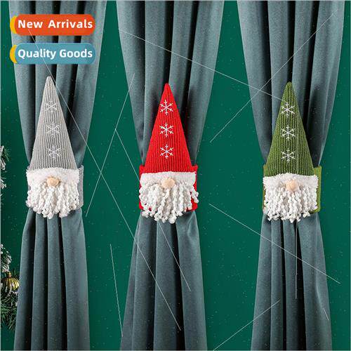 Christmas gnome old man curtain grommets faceless old man de