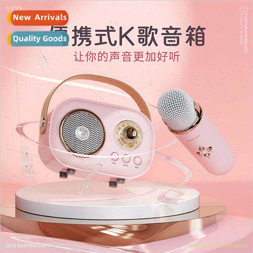 Wireless Bluetooth audio portable amplifier home KTV microph
