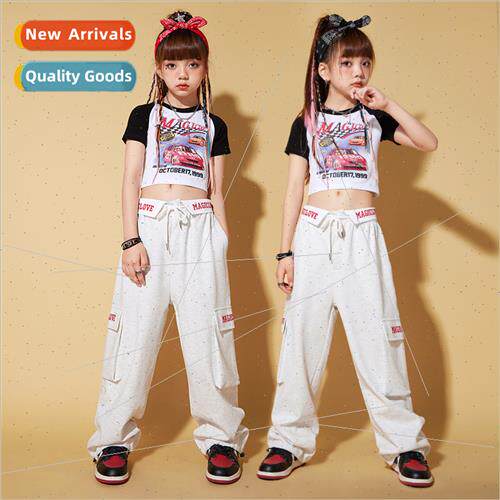 Children hiphop set dance tide childrens hip-hop girls tide