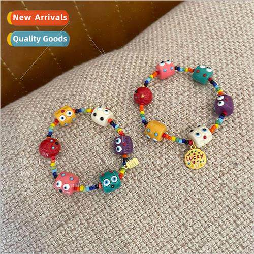 New cartoon ltle monster mountain wild strawberry color bead