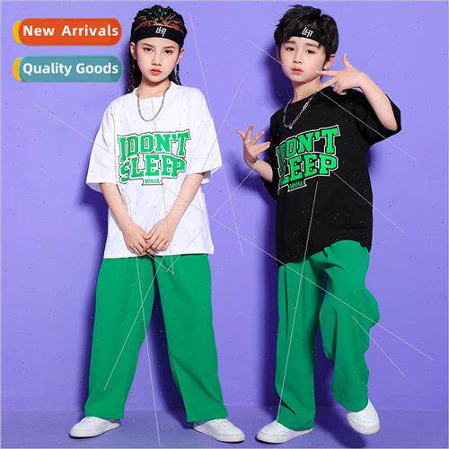 Set dance childrens permance clothing boys hip-hop tide clot
