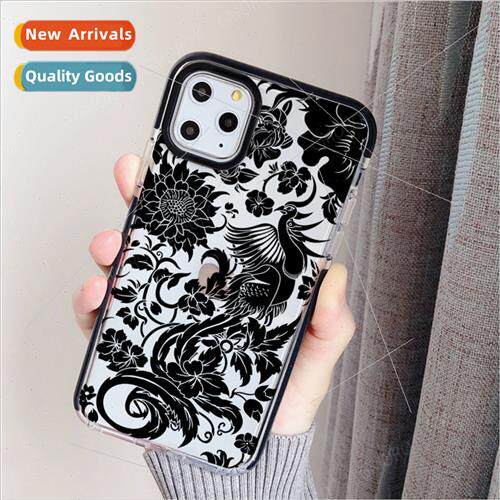 Chinese phoenix apple 15 phone case country tide 14pro trans