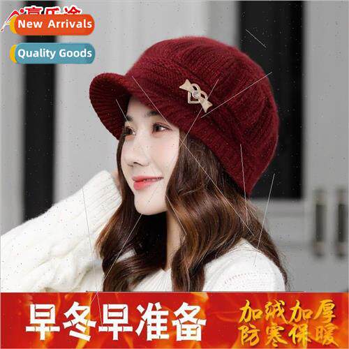 New winter wool cap children knted cap padded warm outdoor c