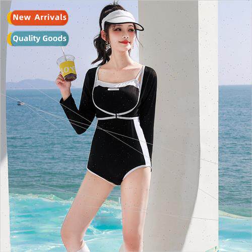 New swimsu female long-sleeved one-piece two-piece halter 20