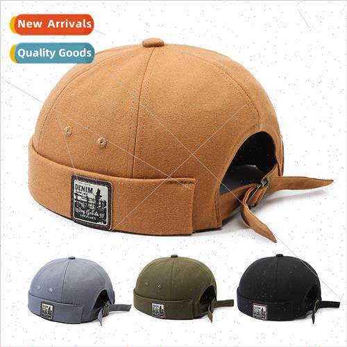 Spring Autumn new hat whout brim melon skin cap landlord cap