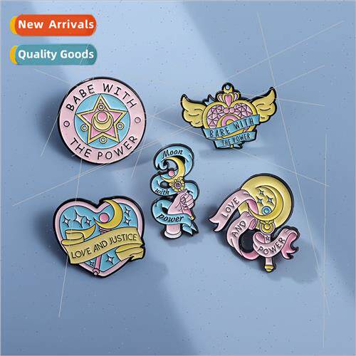 New cartoon anime  irregular alloy baking paint medal magic