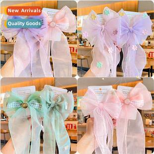 hair clips children 2023 girls bow accessories supe new