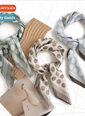 mulation silk scarf women 2023 spring small square scarf new