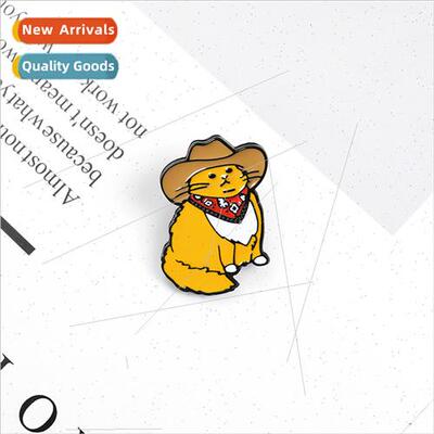 Europe Uned States cartoon cute creative western cowboy cat