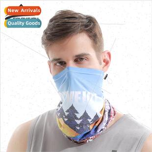 Magic mens breathable sunscreen silk ice bandana summer