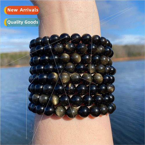 Obsidian 6/8/10mm round beads stch bracelet girls string jew