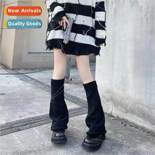 New flared wool whe JK stacked socks knted mid-calf stacked