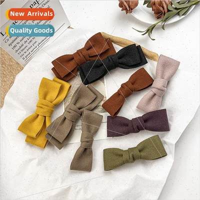 Autumn winter  bow hairpin top clip female Japan Korea sprin