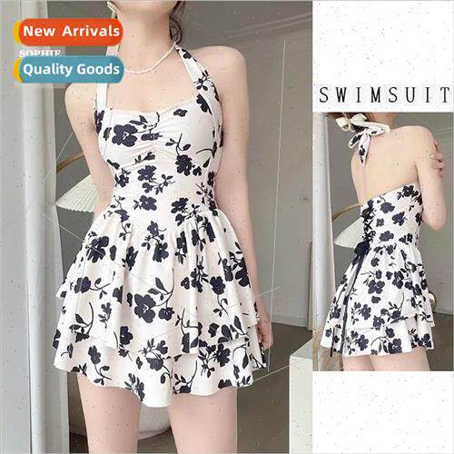 Swimsu Women One-piece Conservative Sexy Slim Belly Shading