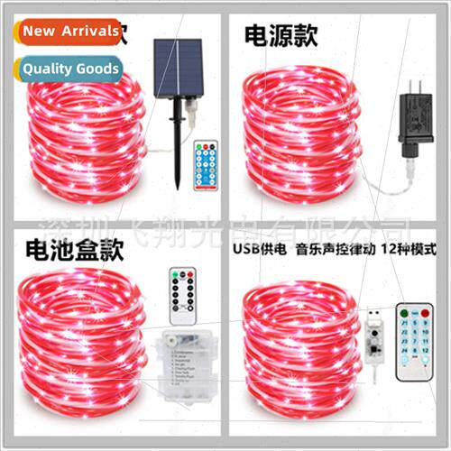 2022 Candy Color LED String ghts Solar Tube ghts Outdoor Gar