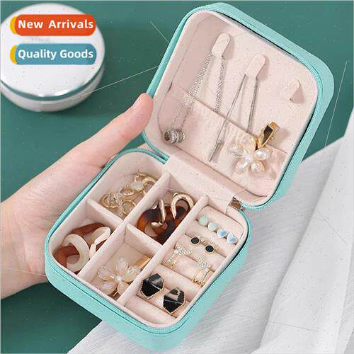 High-grade double ring earrings jewelry jewelry box storage