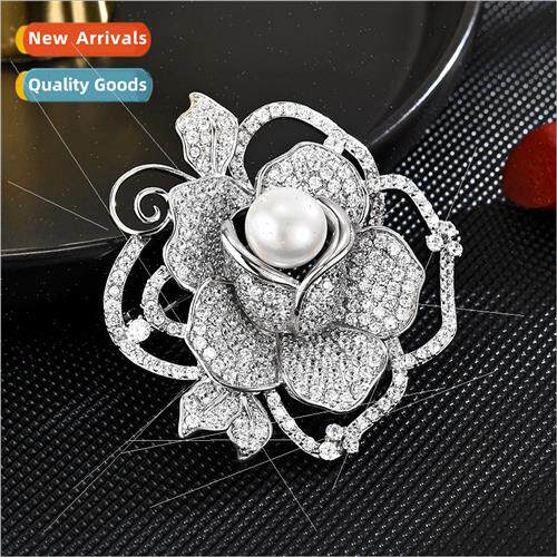lver language flower brooch high-grade female exquise hollow