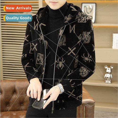 2023  fall winter gold sable jacket men casual wool tweed ja