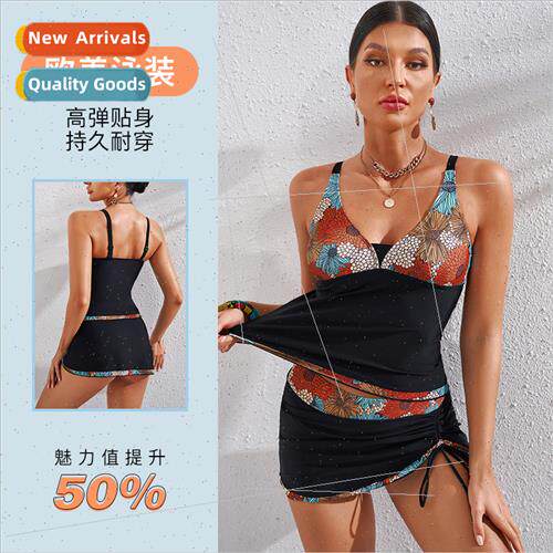 Europe new conservative belly-shading spl swimsu female smal