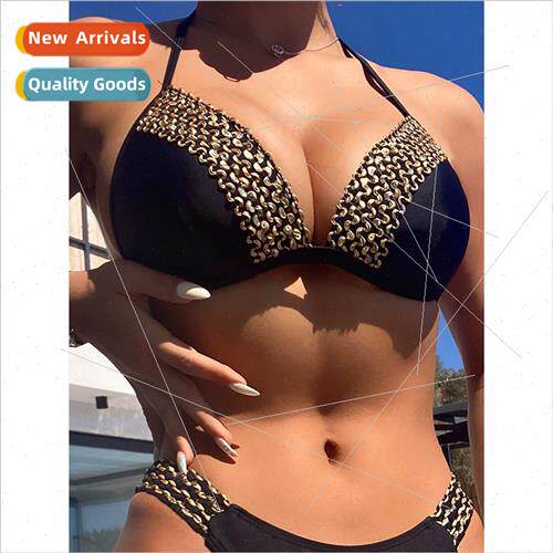 New swimsu wh bra pads sleeveless swimsu Europe sexy bikini