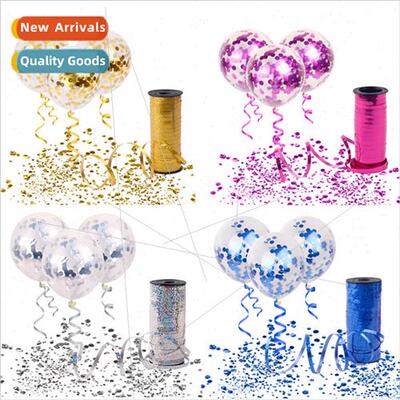 Balloon Tie 100 yards Laser Ribbon Birthday Balloon Decorati