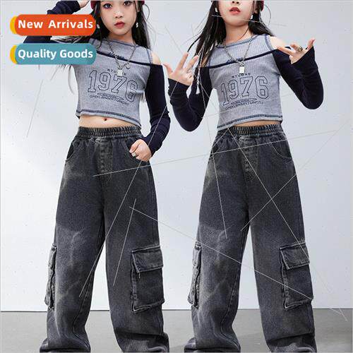 Jazz Dance Girls Costume Autumn and Winter hiphop hip-hop se