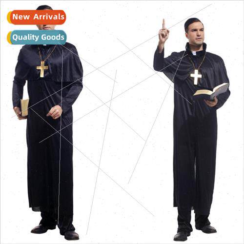 Halloween Cosplay Costume Adult Masquerade Costume Clergyman
