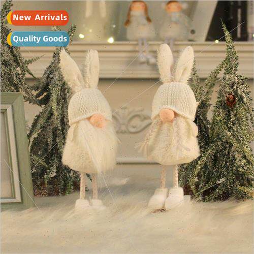 Christmas Angel Girl Holiday s Cute Rabb Ears Standing Pose