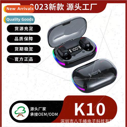 Hot  Bluetooth headset K10 digal display colorful RGB dynami