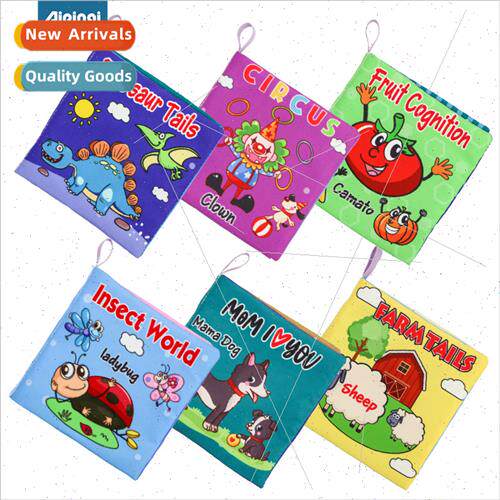New baby early education cognive cloth book baby toys tear n