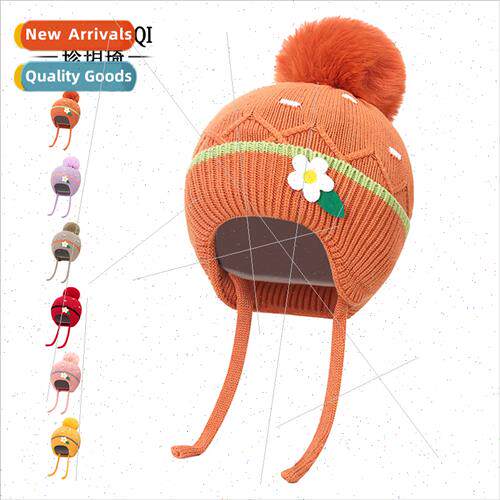 Winter children cold wool cap autumn winter girls thickened