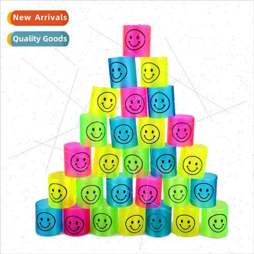 Children spring circle mini transparent smiley face rainbow
