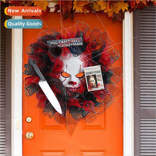 New Halloween mask door hanging decorations creative ghost f