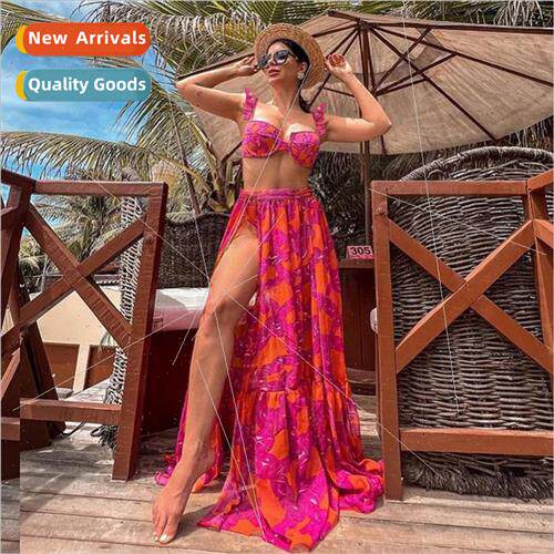 i Swimsu Women New Europe Wind Spl Three Piece Spa Swimsu Wo