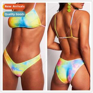 Gradient Sepa Europe Rainbow Bikini Swimsu Womens Sexy Color