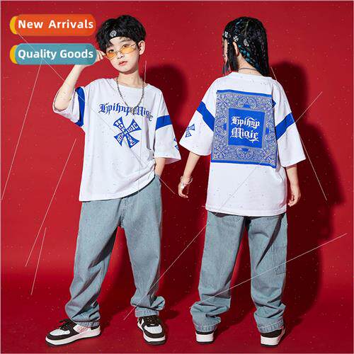 Childrens Set Dance Su Boys Hip Hop Permance Costume Cool Ha