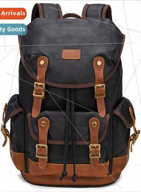 Retro canvas shoulder bag large-capacy travel computer bag f