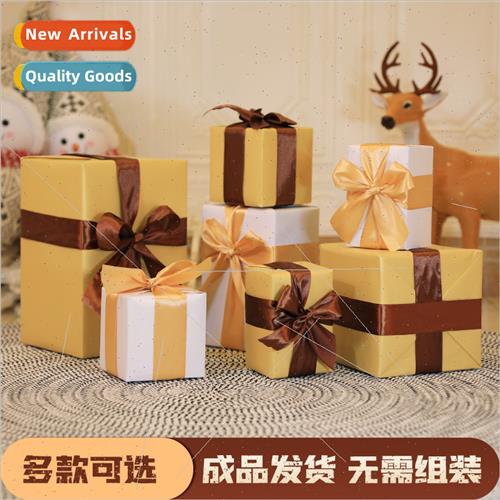 Christmas pile square gift box companion gift empty box towe