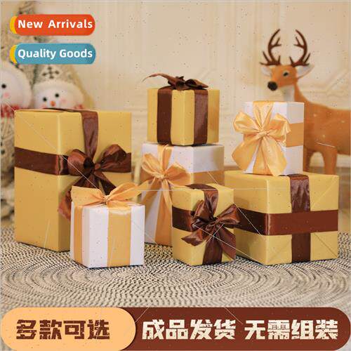 Christmas pile square gift box companion gift empty box towe