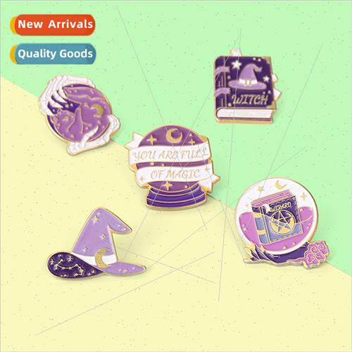 Creative starry book brooch girl accessories Europe Uned Sta